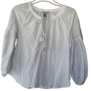 Tommy Bahama Blouse puff sleeves babydoll size XS